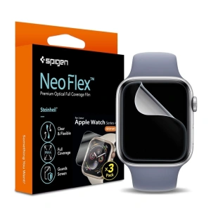 3x Folie Spigen Neo Flex HD Apple Watch 4/5/6/7/8/9/SE 44/45mm