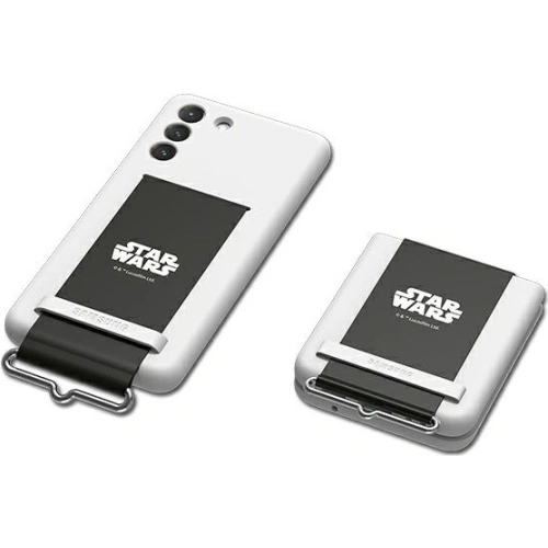 Pasek Samsung Galaxy Z Flip 3 GP-TOF711HO9BW do etui Silicone Cover z paskiem Star Wars czarny/black