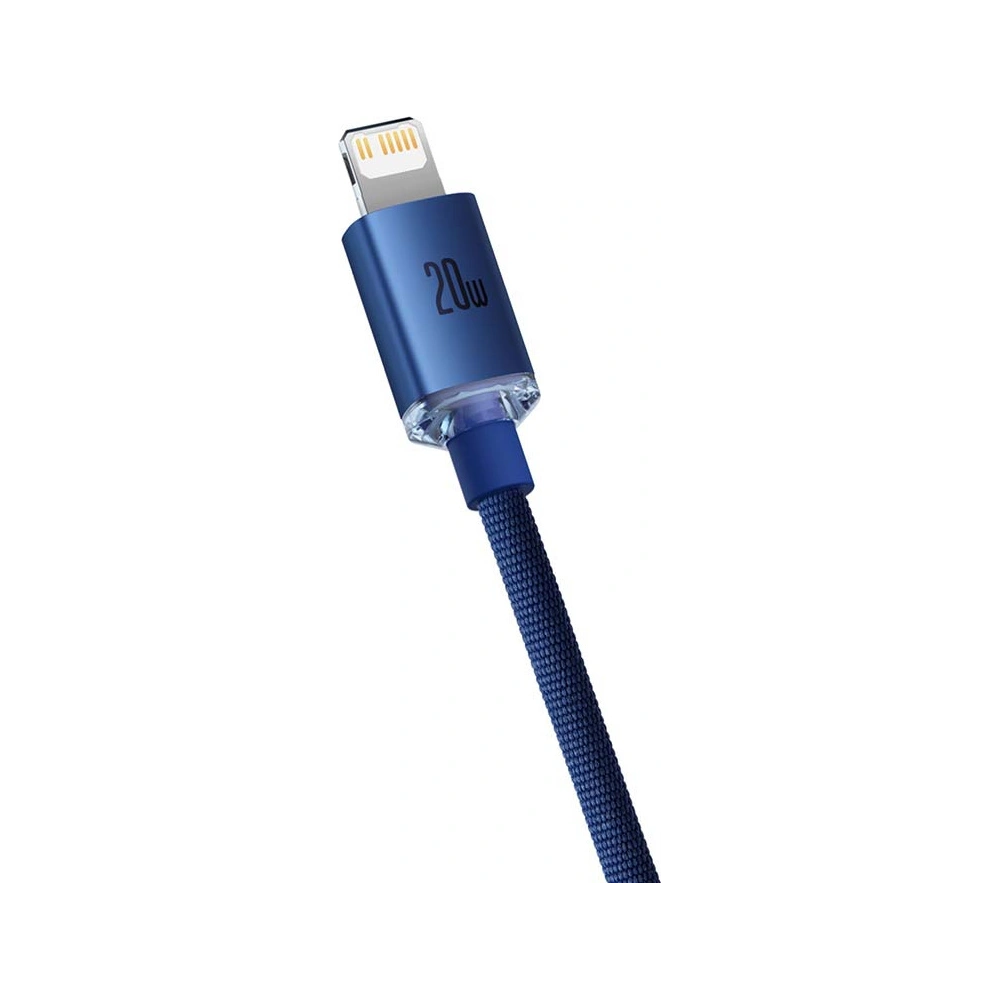 Hurtownia GSM - Kabel USB-C do Lightning Baseus Crystal, 20W, 1.2m (modrý) - BSU3214BLU - {ean13} - Hurt