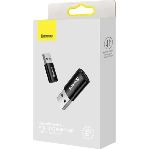 Hurtownia GSM - Adapter USB-A do USB-C Baseus Ingenuity OTG (czarny) - BSU3218BLK - {ean13} - Hurt