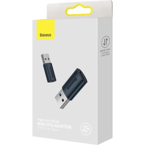 Hurtownia GSM - Adapter USB-A do USB-C Baseus Ingenuity OTG (niebieski) - BSU3219BLU - {ean13} - Hurt