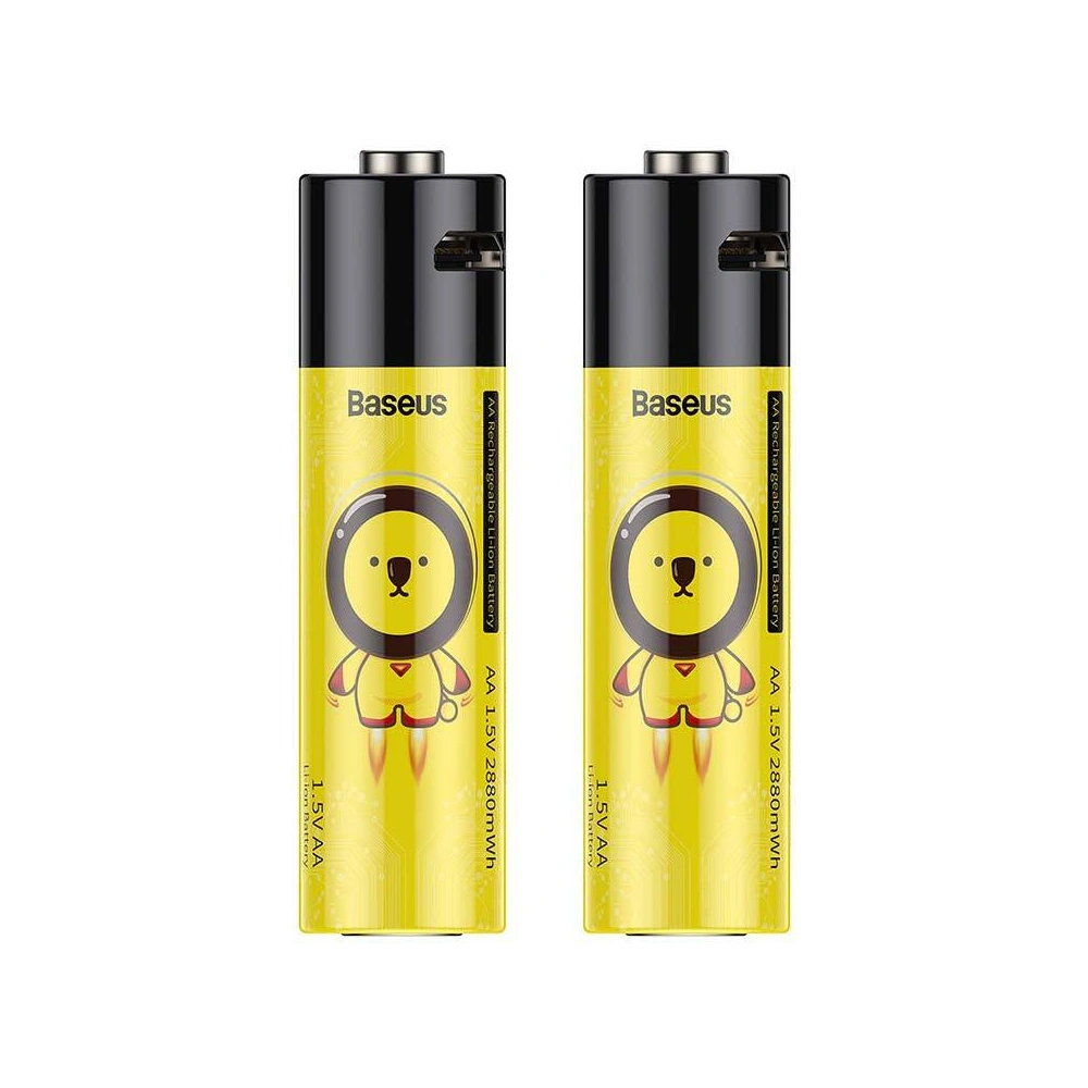 Wholesale Accumlators 2xAA Baseus, 1920mAh, micro USB (black-yellow) - BSU3220BLKYEL - {ean13} - Hurt