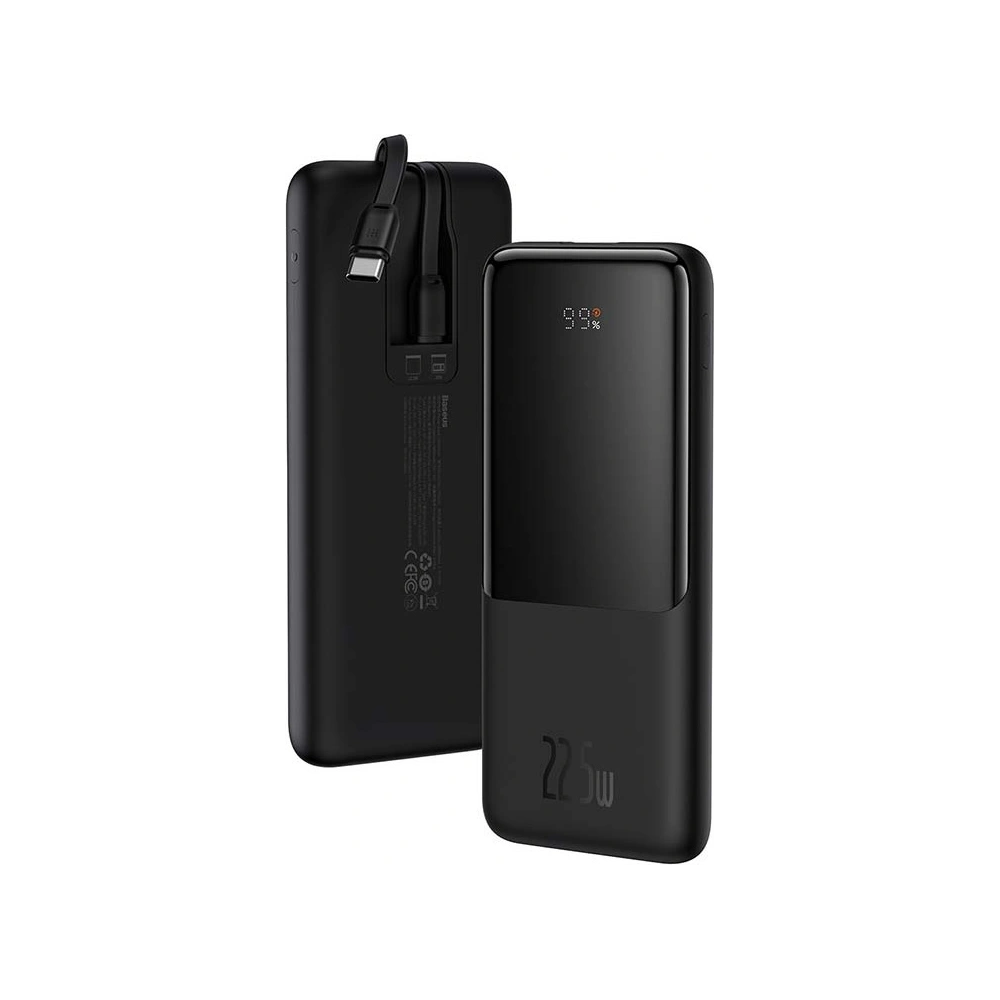 Hurtownia GSM - Powerbank Baseus Elf 10000mAh 22.5W + kabel USB-C, Lightning (czarny) - BSU3221BLK - {ean13} - Hurt