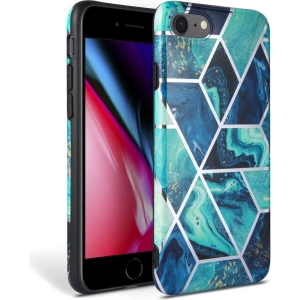 Hurtownia GSM - Case Tech-Protect Marble Apple iPhone SE 2022/SE 2020/8/7 Blau - THP948BLU - {ean13} - Hurt