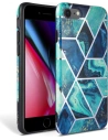 Case Tech-Protect Marble Apple iPhone SE 2022/SE 2020/8/7 Blau