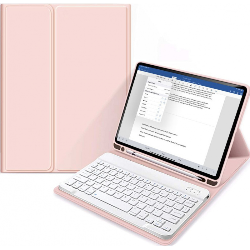 Hurtownia Tech-Protect - 9589046920950 - THP950PNK - Etui Tech-Protect SC Pen + Keyboard Apple iPad 10.2 2019/2020/2021 (7., 8. i 9. generacji) Pink - B2B homescreen