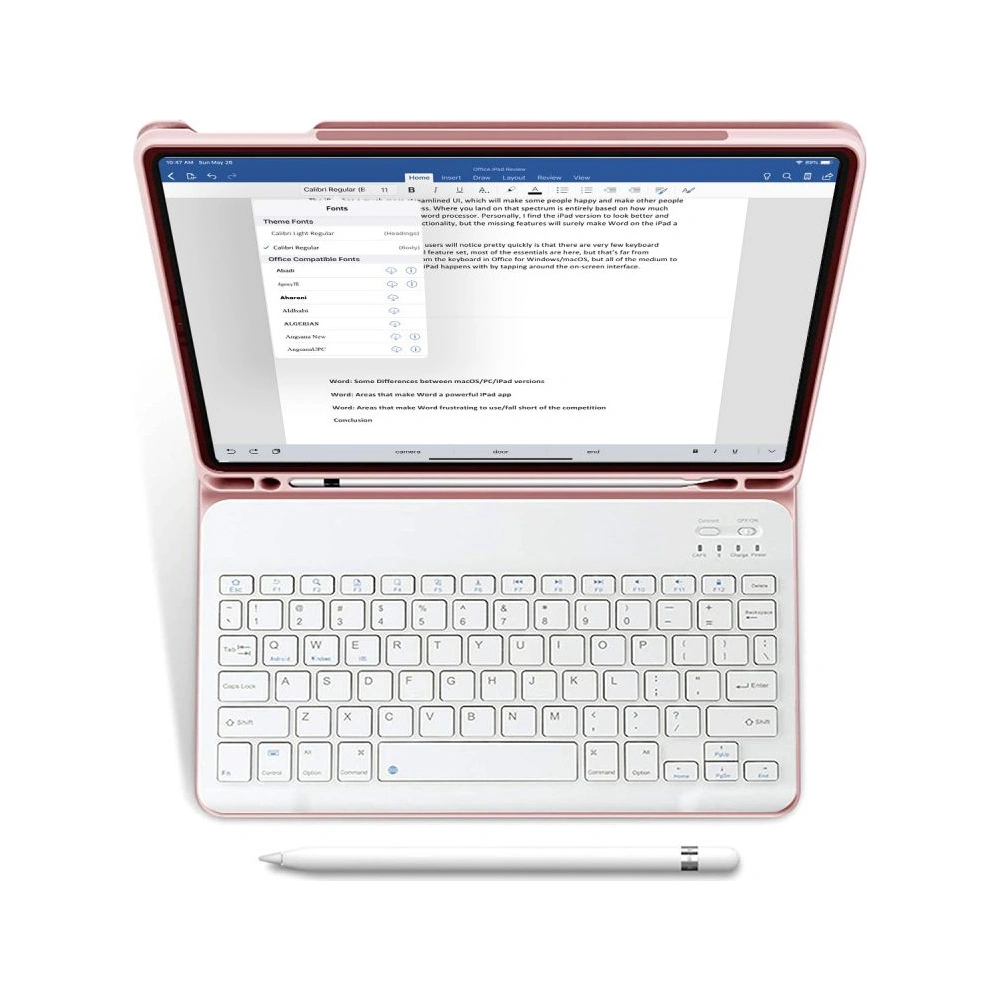 Hurtownia GSM - Etui Tech-Protect SC Pen + Klávesnice Apple iPad Air 10.9 2020/2022 (4. a 5. generace) / iPad Air 11 2024 (6. generace) Růžová - THP954PNK - {ean13} - Hurt