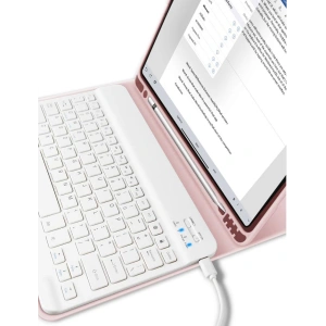 Hurtownia GSM - Case Tech-Protect SC Pen + Tastatur Apple iPad Air 10,9 2020/2022 (4. und 5. Generation) / iPad Air 11 2024 (6. Generation) Rosa - THP954PNK - {ean13} - Hurt