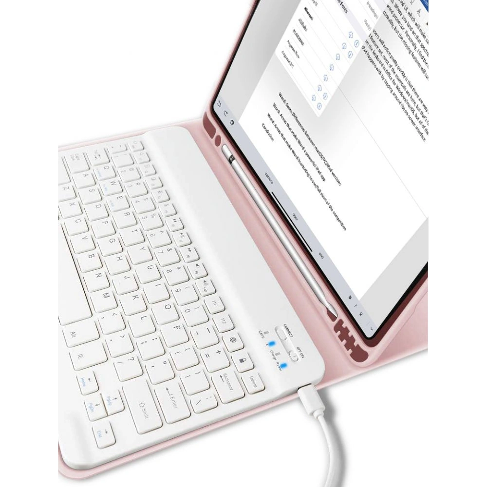 Hurtownia GSM - Etui Tech-Protect SC Pen + Klávesnice Apple iPad Air 10.9 2020/2022 (4. a 5. generace) / iPad Air 11 2024 (6. generace) Růžová - THP954PNK - {ean13} - Hurt
