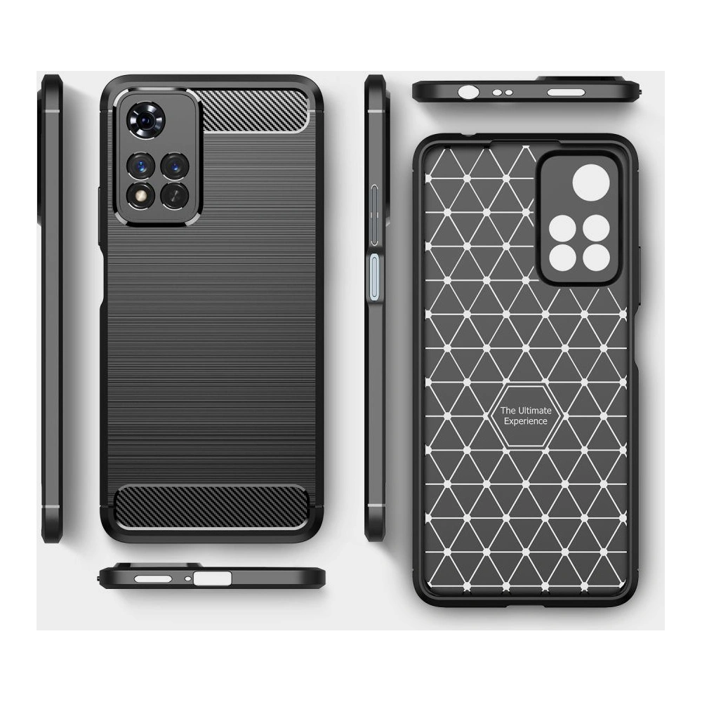 Hurtownia GSM - Etui Tech-Protect TPUCarbon Redmi Note 11 Pro+ Plus 5G Black - THP957BLK - {ean13} - Hurt