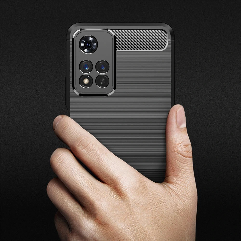 Hurtownia GSM - Etui Tech-Protect TPUCarbon Redmi Note 11 Pro+ Plus 5G Černá - THP957BLK - {ean13} - Hurt