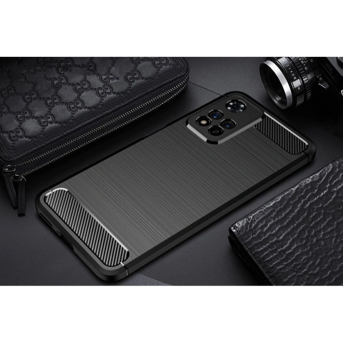 Etui Tech-Protect TPUCarbon Redmi Note 11 Pro+ Plus 5G Black