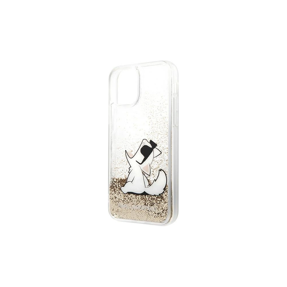Wholesale Karl Lagerfeld KLHCN61GCFD Apple iPhone 11 gold hardcase Liquid Glitter Choupette Fun - KLD902GLD - {ean13} - Hurt