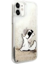 Wholesale Karl Lagerfeld KLHCN61GCFD Apple iPhone 11 gold hardcase Liquid Glitter Choupette Fun - KLD902GLD - {ean13} - Hurt
