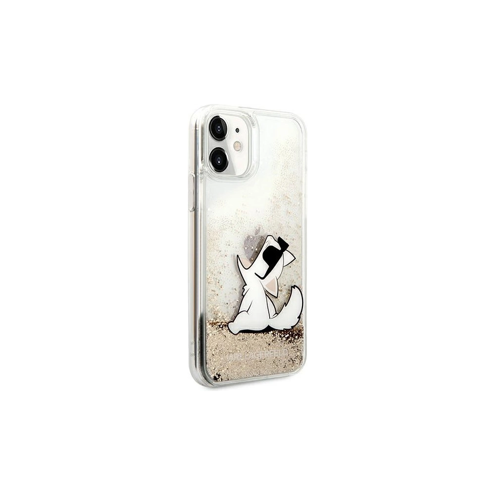 Wholesale Karl Lagerfeld KLHCN61GCFD Apple iPhone 11 gold hardcase Liquid Glitter Choupette Fun - KLD902GLD - {ean13} - Hurt