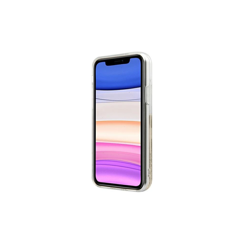 Wholesale Karl Lagerfeld KLHCN61GCFD Apple iPhone 11 gold hardcase Liquid Glitter Choupette Fun - KLD902GLD - {ean13} - Hurt