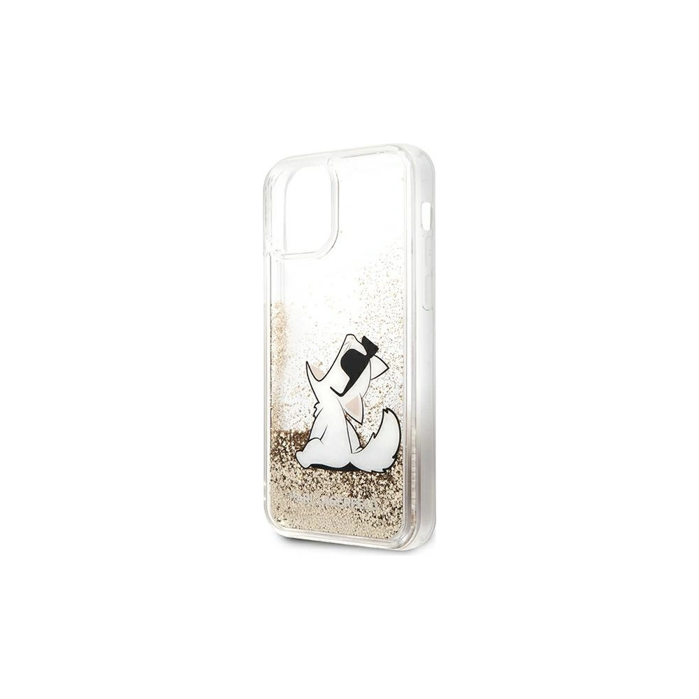 Wholesale Karl Lagerfeld KLHCP12MGCFD Apple iPhone 12/12 Pro gold hardcase Liquid Glitter Choupette Fun - KLD903GLD - {ean13} - Hurt