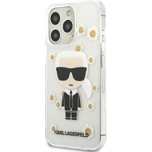 Etui Karl Lagerfeld KLHCP13LHFLT Apple iPhone 13 Pro przezroczysty/transparent Flower Ikonik Karl