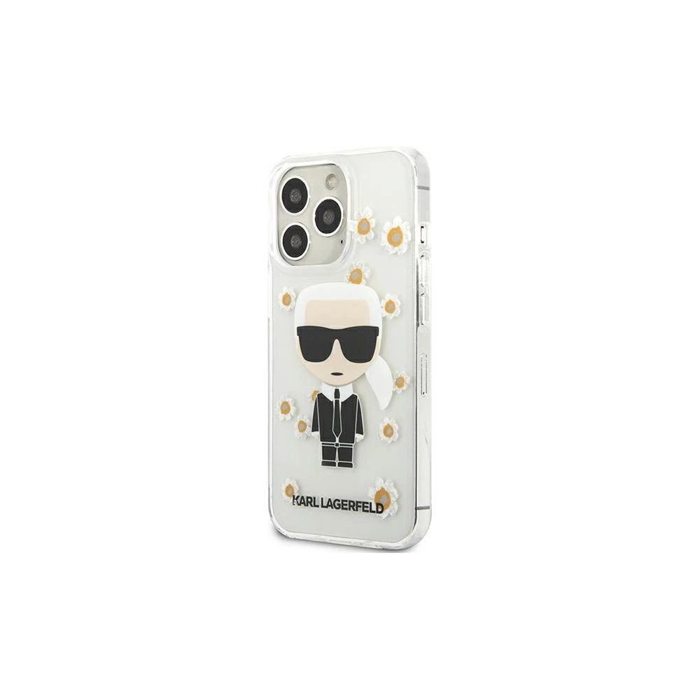 Wholesale Karl Lagerfeld KLHCP13LHFLT Apple iPhone 13 Pro transparent Flower Ikonik Karl - KLD904CL - {ean13} - Hurt