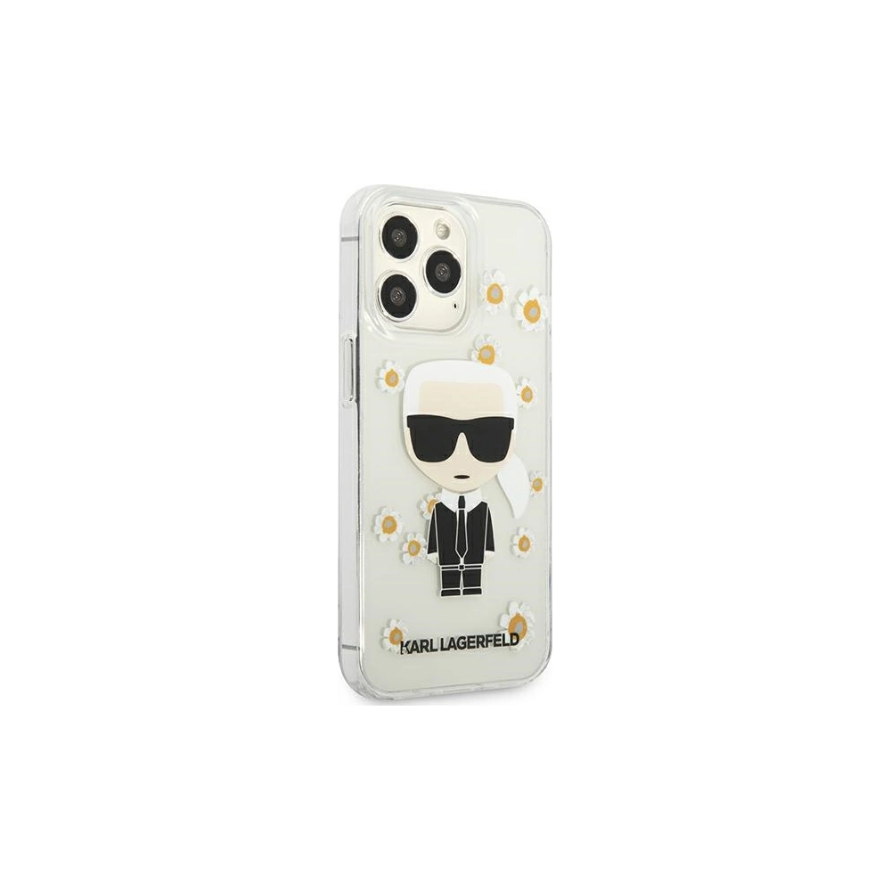 Wholesale Karl Lagerfeld KLHCP13LHFLT Apple iPhone 13 Pro transparent Flower Ikonik Karl - KLD904CL - {ean13} - Hurt