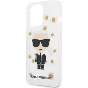 Etui Karl Lagerfeld KLHCP13LHFLT Apple iPhone 13 Pro przezroczysty/transparent Flower Ikonik Karl