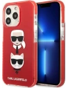 Etui Karl Lagerfeld KLHCP13LTPE2TR Apple iPhone 13 Pro hardcase czerwony/red Karl&Choupette Head