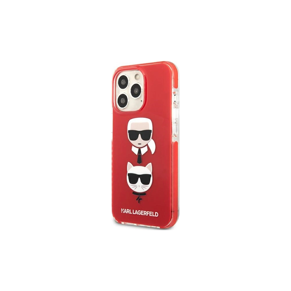 Hurtownia GSM - Etui Karl Lagerfeld KLHCP13LTPE2TR Apple iPhone 13 Pro hardcase czerwony/red Karl&Choupette Head - KLD906RED - {ean13} - Hurt