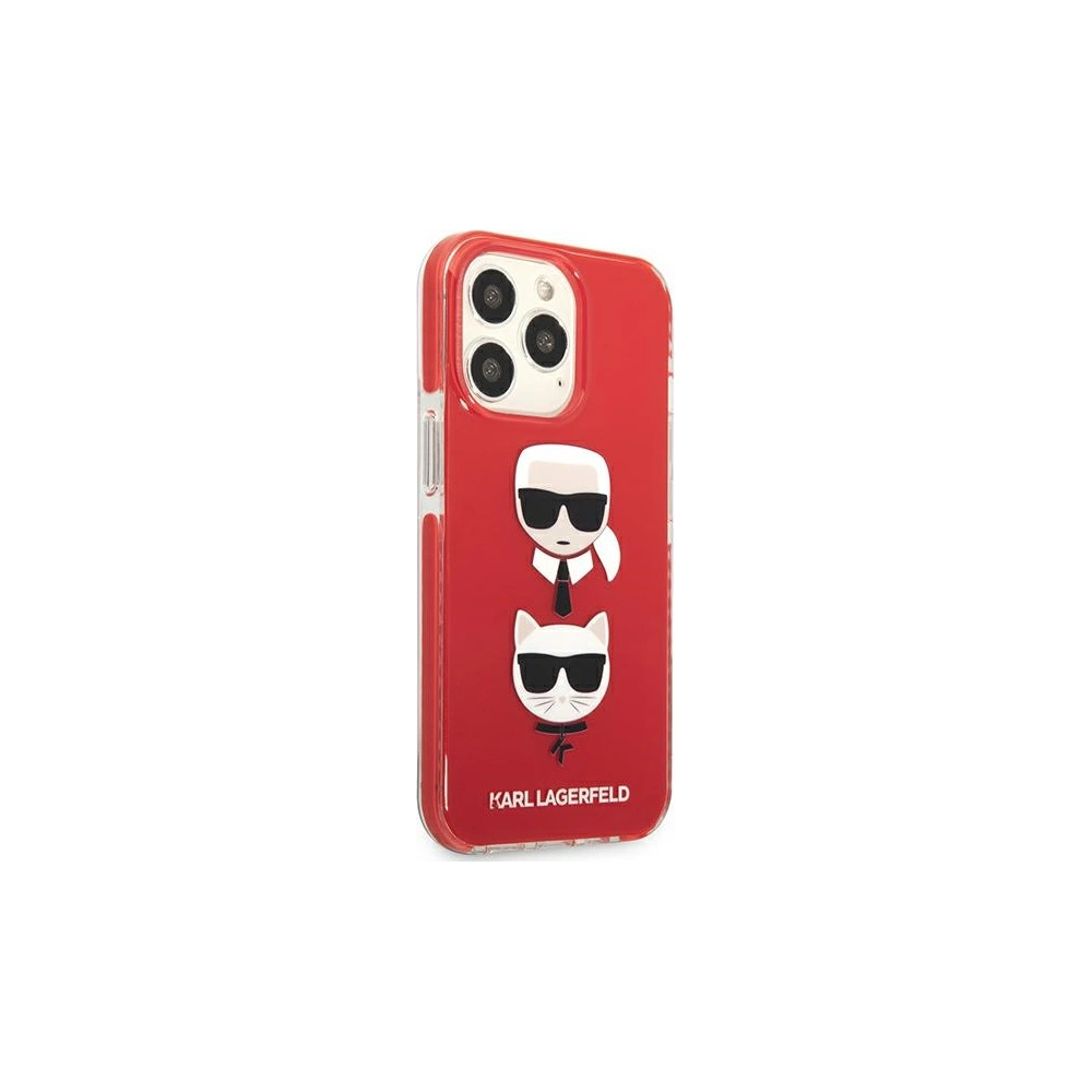 Hurtownia GSM - Etui Karl Lagerfeld KLHCP13LTPE2TR Apple iPhone 13 Pro hardcase czerwony/red Karl&Choupette Head - KLD906RED - {ean13} - Hurt