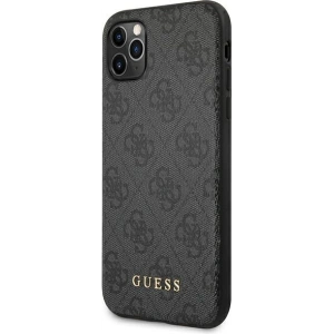 Hurtownia GSM - Etui Guess GUHCN58G4GFGR Apple iPhone 11 Pro szary/grey hard case 4G Metal Gold Logo - GUE1670GRY - {ean13} - Hurt