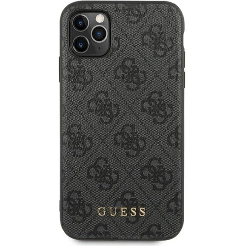 Etui Guess GUHCN58G4GFGR Apple iPhone 11 Pro szary/grey hard case 4G Metal Gold Logo