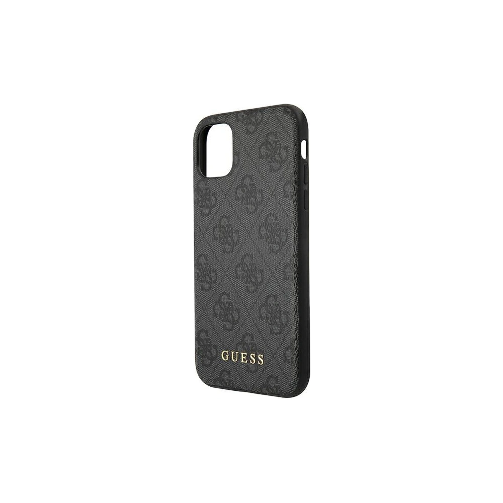 Wholesale Guess GUHCN58G4GFGR Apple iPhone 11 Pro grey hard case 4G Metal Gold Logo - GUE1670GRY - {ean13} - Hurt