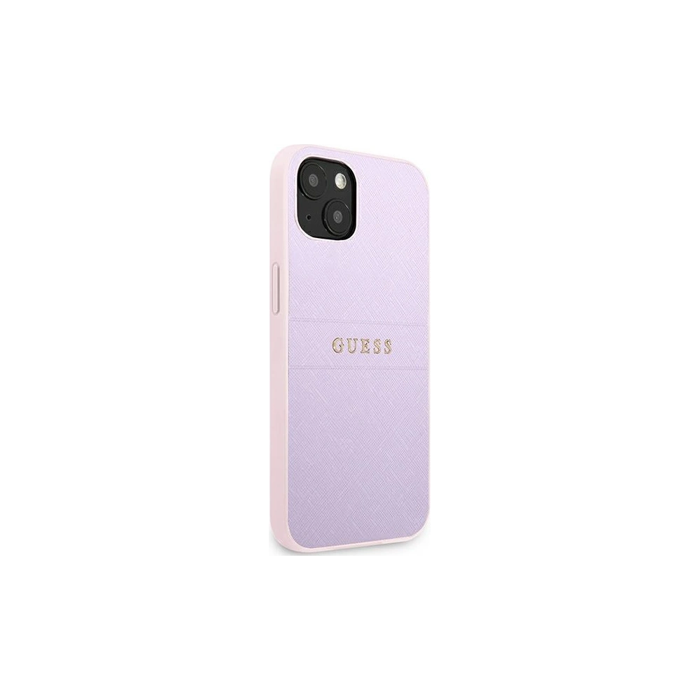Hurtownia GSM - Etui Guess GUHCP13MPSASBPU Apple iPhone 13 purpurowy/purple Saffiano Hot Stamp & Metal Logo - GUE1672PRP - {ean13} - Hurt