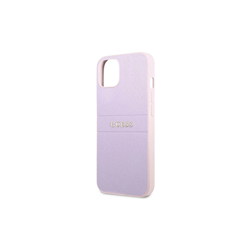 Hurtownia GSM - Etui Guess GUHCP13MPSASBPU Apple iPhone 13 purpurový/purple Saffiano Hot Stamp & Metal Logo - GUE1672PRP - {ean13} - Hurt