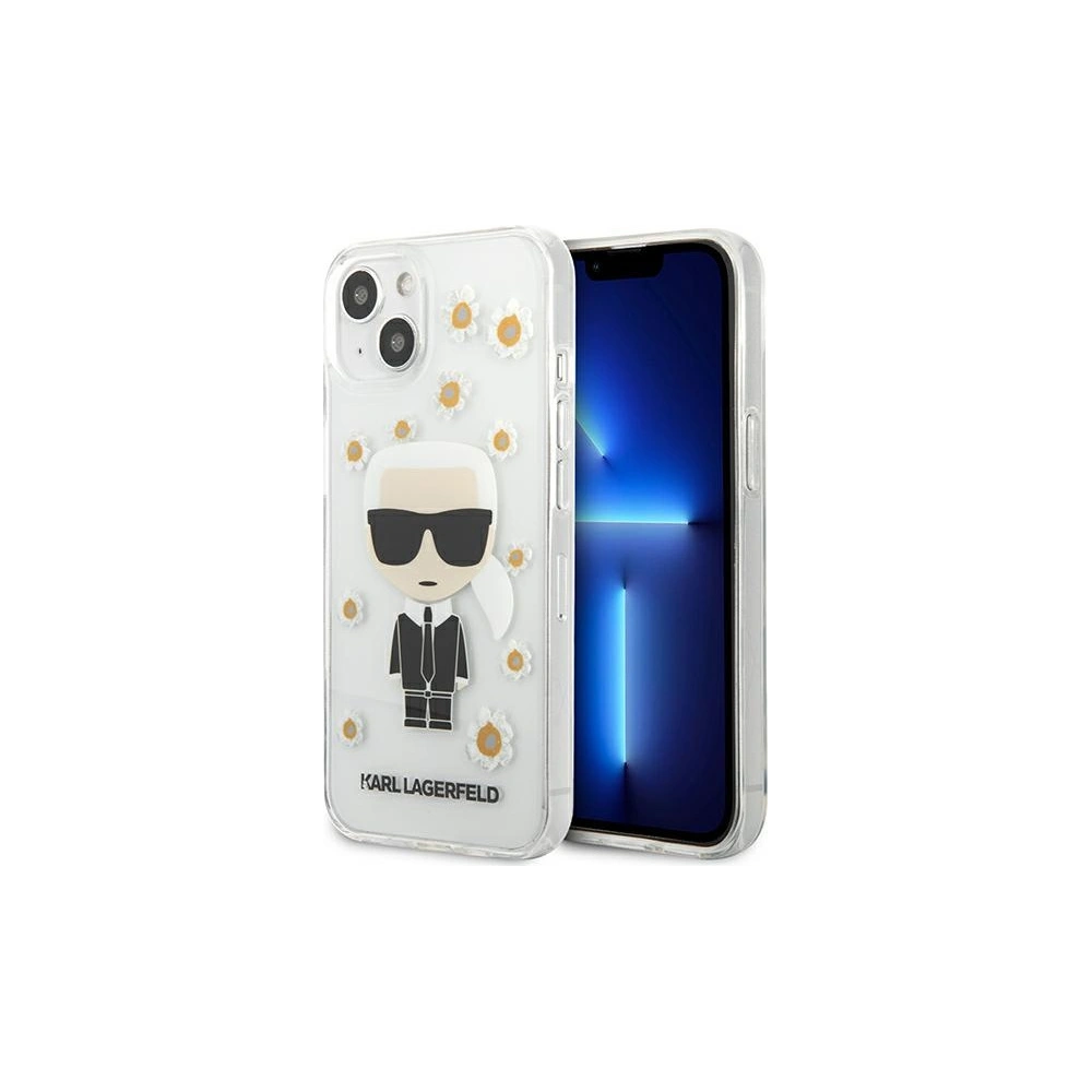 Wholesale Karl Lagerfeld KLHCP13SHFLT Apple iPhone 13 mini transparent Flower Ikonik Karl - KLD912CL - {ean13} - Hurt
