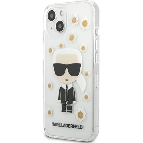 Etui Karl Lagerfeld KLHCP13SHFLT Apple iPhone 13 mini przezroczysty/transparent Flower Ikonik Karl