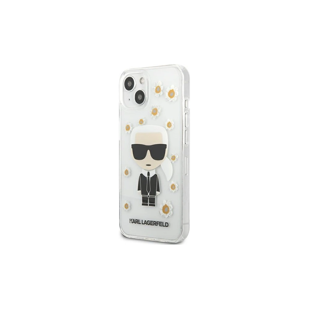 Hurtownia GSM - Etui Karl Lagerfeld KLHCP13SHFLT Apple iPhone 13 mini przezroczysty/transparent Flower Ikonik Karl - KLD912CL - {ean13} - Hurt