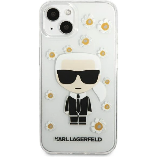 Etui Karl Lagerfeld KLHCP13SHFLT Apple iPhone 13 mini przezroczysty/transparent Flower Ikonik Karl