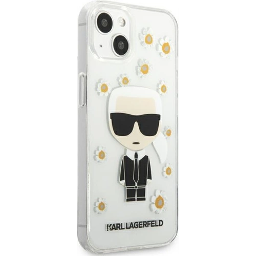 Etui Karl Lagerfeld KLHCP13SHFLT Apple iPhone 13 mini przezroczysty/transparent Flower Ikonik Karl