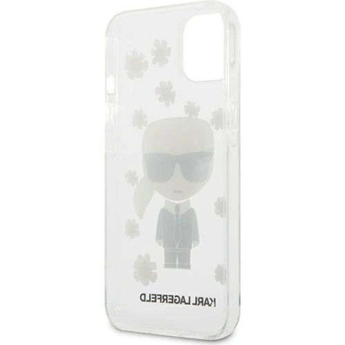 Etui Karl Lagerfeld KLHCP13SHFLT Apple iPhone 13 mini przezroczysty/transparent Flower Ikonik Karl