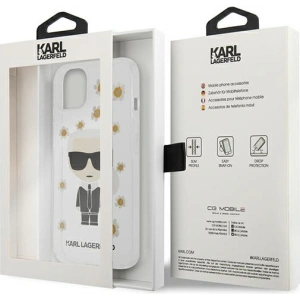Hurtownia GSM - Case Karl Lagerfeld KLHCP13SHFLT Apple iPhone 13 mini transparent/transparent Flower Ikonik Karl - KLD912CL - {ean13} - Hurt
