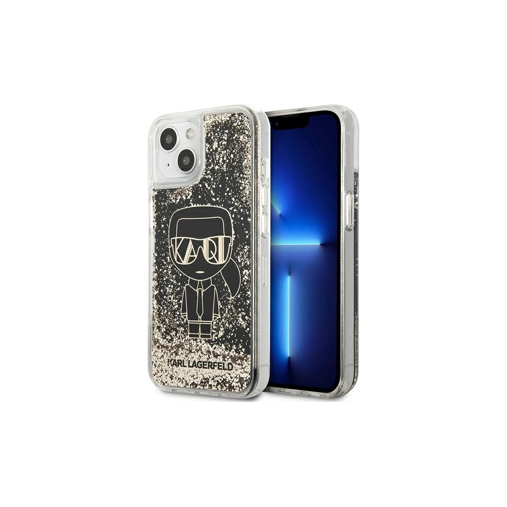 Hurtownia GSM - Etui Karl Lagerfeld KLHCP13SLGGKBK Apple iPhone 13 mini černý/black hardcase Liquid Glitter Gatsby - KLD913BLK - {ean13} - Hurt
