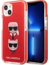 Wholesale Karl Lagerfeld KLHCP13STPE2TR Apple iPhone 13 mini hardcase red Karl&Choupette Head - KLD914RED - {ean13} - Hurt