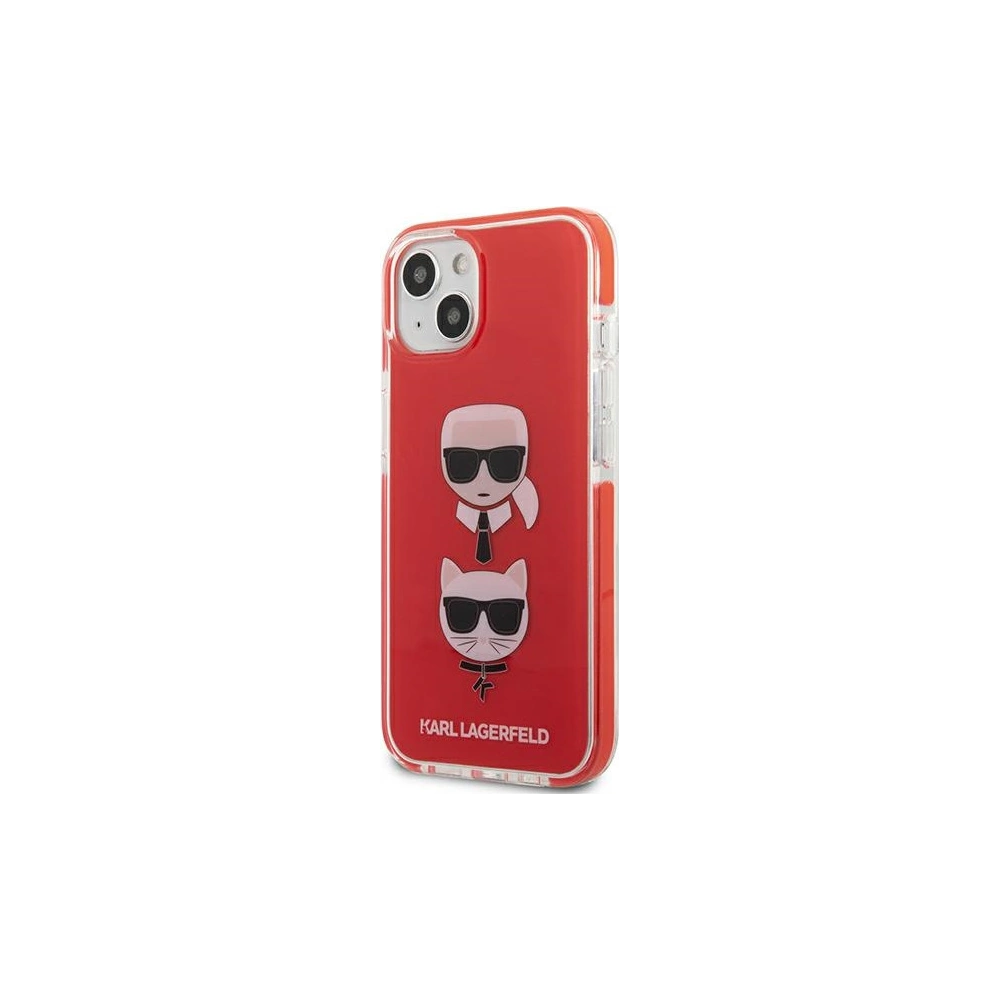 Wholesale Karl Lagerfeld KLHCP13STPE2TR Apple iPhone 13 mini hardcase red Karl&Choupette Head - KLD914RED - {ean13} - Hurt