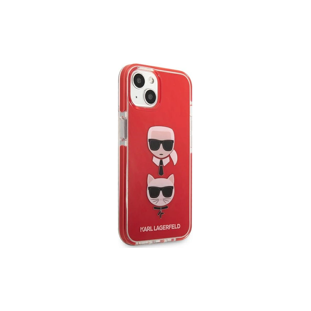 Wholesale Karl Lagerfeld KLHCP13STPE2TR Apple iPhone 13 mini hardcase red Karl&Choupette Head - KLD914RED - {ean13} - Hurt