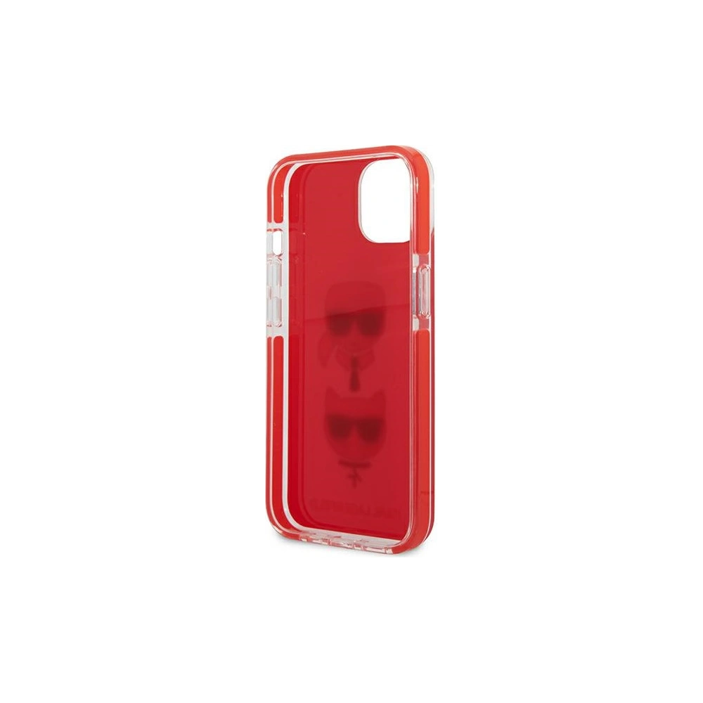 Wholesale Karl Lagerfeld KLHCP13STPE2TR Apple iPhone 13 mini hardcase red Karl&Choupette Head - KLD914RED - {ean13} - Hurt