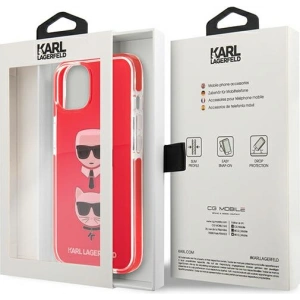 Hurtownia GSM - Case Karl Lagerfeld KLHCP13STPE2TR Apple iPhone 13 mini Hardcase rot/red Karl&Choupette Head - KLD914RED - {ean13} - Hurt