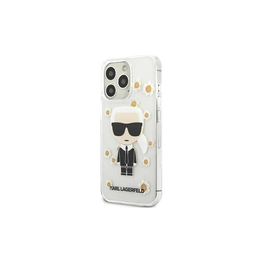 Wholesale Karl Lagerfeld KLHCP13XHFLT Apple iPhone 13 Pro Max transparent Flower Ikonik Karl - KLD916CL - {ean13} - Hurt