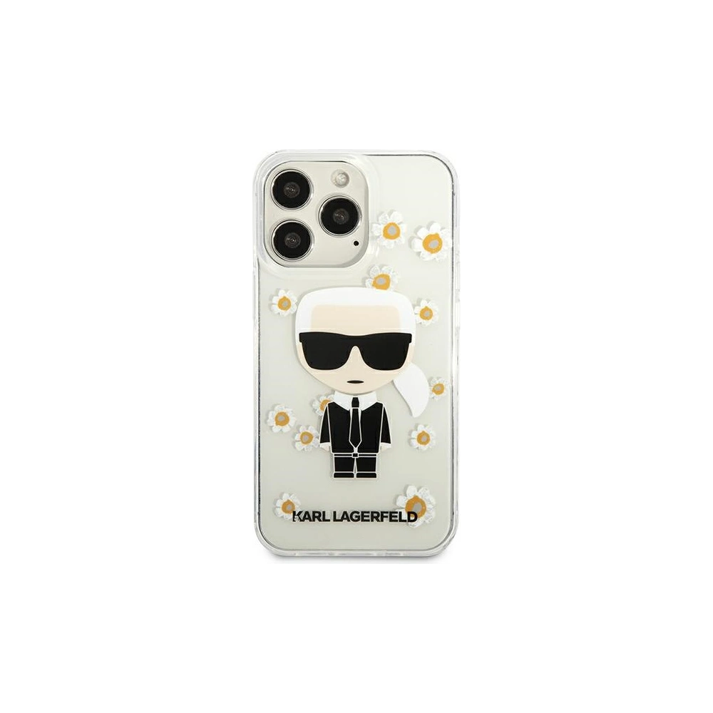 Hurtownia GSM - Etui Karl Lagerfeld KLHCP13XHFLT Apple iPhone 13 Pro Max przezroczysty/transparent Flower Ikonik Karl - KLD916CL - {ean13} - Hurt
