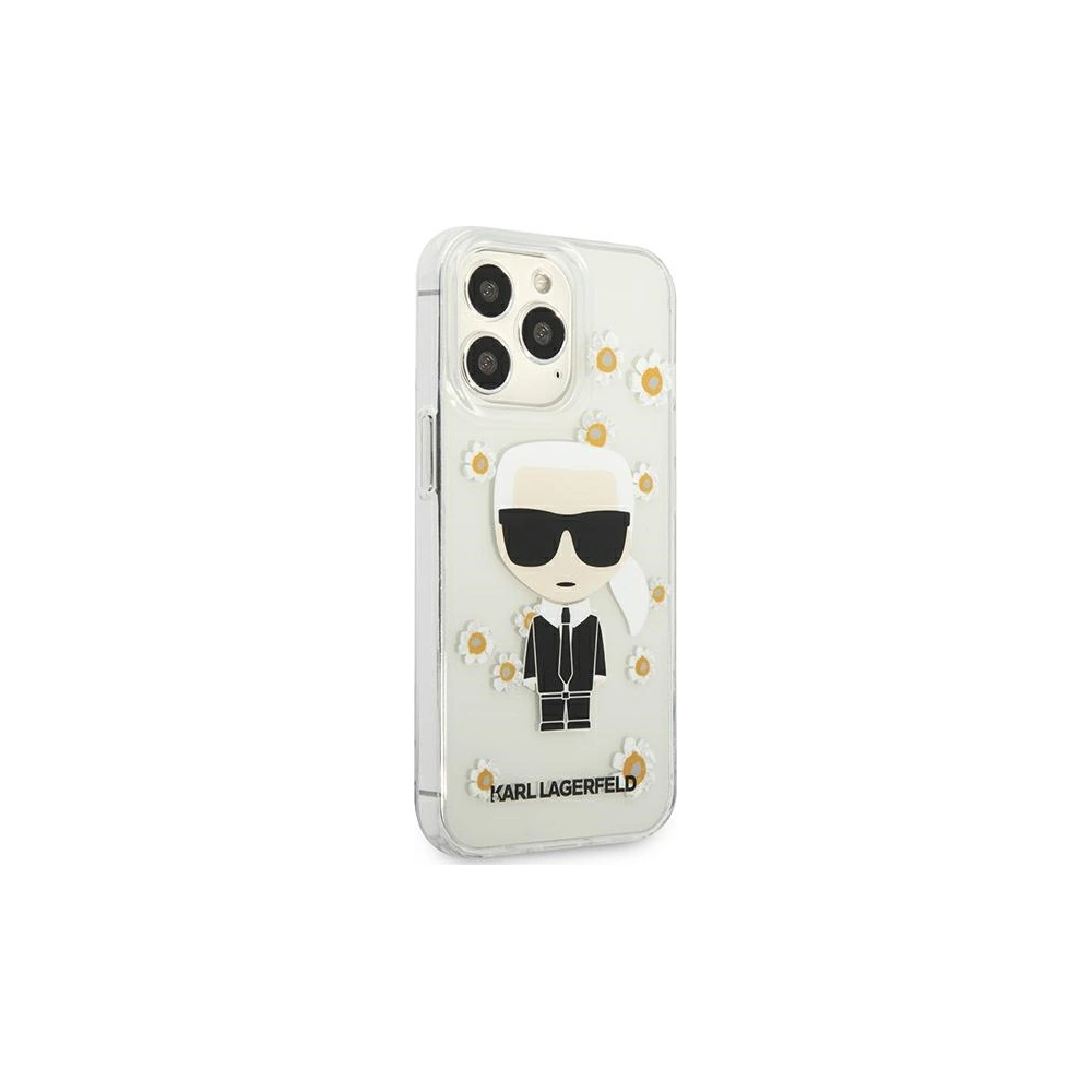 Wholesale Karl Lagerfeld KLHCP13XHFLT Apple iPhone 13 Pro Max transparent Flower Ikonik Karl - KLD916CL - {ean13} - Hurt