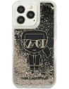Wholesale Karl Lagerfeld KLHCP13XLGGKBK Apple iPhone 13 Pro Max black hardcase Liquid Glitter Gatsby - KLD917BLK - {ean13} - Hurt